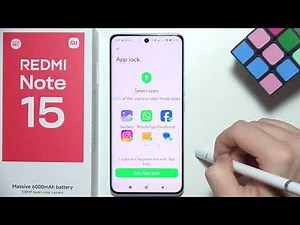 Redmi Note 15: How to Set Password on Apps