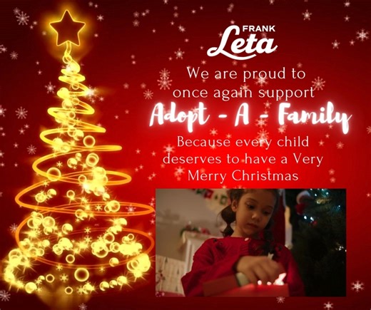 Frank Leta is proud to be a sponsor of Adopt a Family this holiday season. Because every child deserves to have a very Merry Christmas! | Frank Leta Acura
