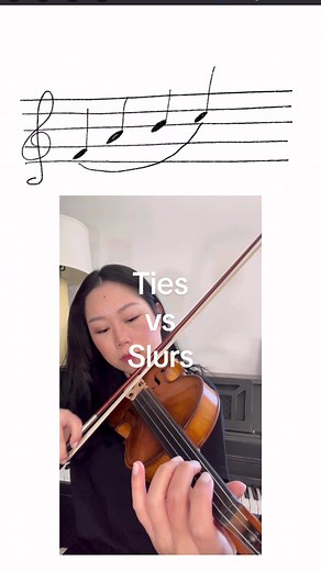 Replying to @Roar How to play ties and slurs! #violin #beginnerviolin #violinlesson #violinteacher #violinist