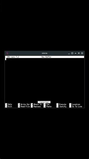 Anchors #nano #GNU #UNIX