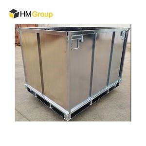 [Hot Item] Heavy Duty Steel Galvanized Pallet Box for Rubber Transport and Storage