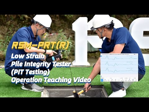 RSM-PRT(R) Low Strain Pile Integrity Tester (PIT Testing) Operation Teaching Video