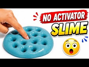 How to Make Slime Without Activator or Borax | No Activator Slime ASMR Satisfying