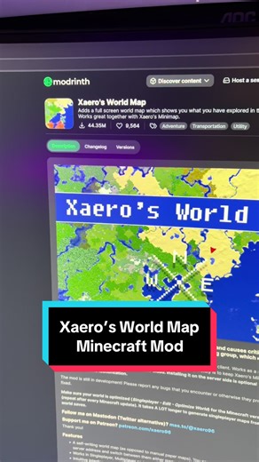 Another mod to make your life easier in your Minecraft survival worlds. Xaero’s World map is a nice addition to the list as not only will make it easier to get around your world but it will also give you a good understanding of the size you explored and the work you put in which makes it feel more rewarding #Minecraft #yukiiy016 #minecraftmods #minecraftguide