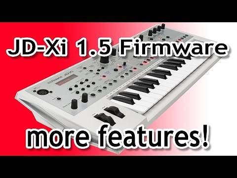 JD-XI firmware 1.5 sequencer transpose & startup program