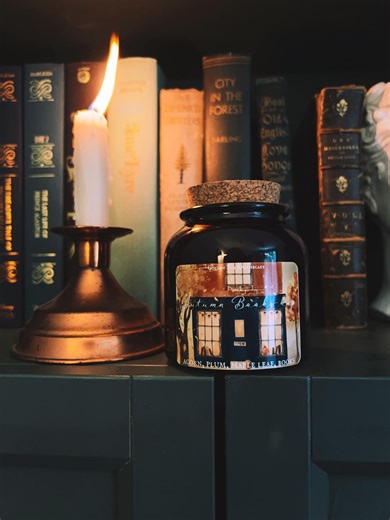 Autumn Bookshop Candle| Book Lover Gift | Literary Home | Bookish Decor | Cozy Cottagecore Wax Melt - Etsy