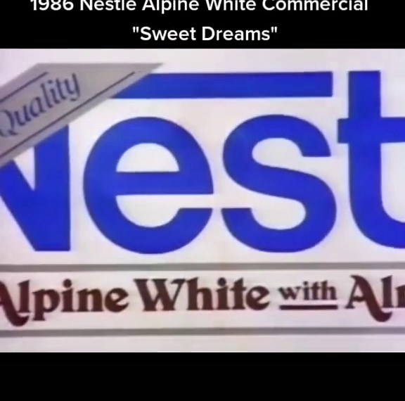 You're welcome. #commercial #tvcommercial #advert #tvadvert #nestle #nestlealpinewhite #alpinewhite #80s #1986