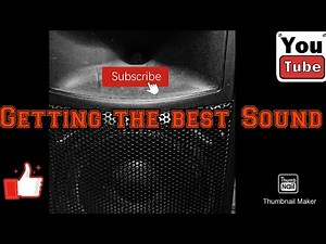 How To Set Your Levels On Your Harbinger Powered PA Speakers For The Best Performances