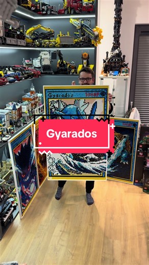 Legendary Gyarados made with 11000 LEGO pieces 🔥 #lego #legoart #pokemon #legopokemon #pokemontcg