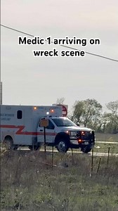 Cooke county EMS, Medic 1 arriving on scene to MVA #ambulance #response #code2 #cookecountyems