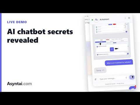 How Do AI Chatbots Work? Live Asyntai AI Demo