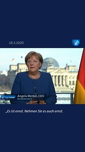 Heute vor fünf Jahren, am 18.3.2020, richtete sich die damalige Bundeskanzlerin Angela Merkel in einer Fernsehansprache an die Bevölkerung, um auf die Ernsthaftigkeit der Corona-Krise hinzuweisen. | tagesschau