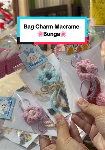 Stunning Macrame Flower Bag Charm Tutorial