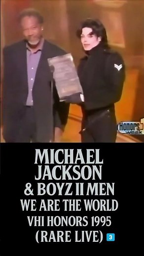 Michael Jackson & Boyz II Men – We Are The World | VH1 Honors 1995 (Rare Live) 3️⃣ #shorts #music