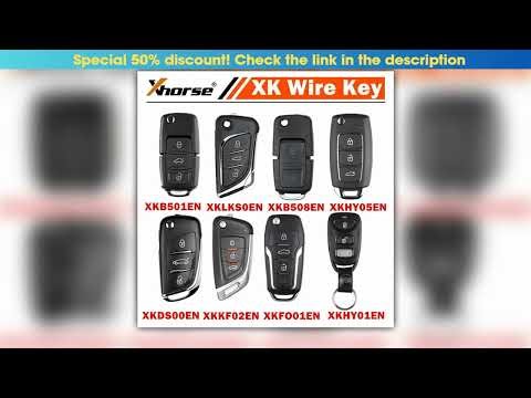 5PCS Xhorse XK Wire Remote Key XKB520EN XKB501EN XKLKS0EN XKDS20EN XKFO01EN XKB528EN XKHY01EN