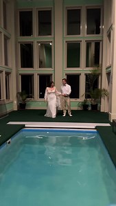Here’s why a wedding pool jump is the ultimate way to end your big day 💦✨ Your dress is already wet from happy tears—why not finish the night soaked in joy?! From chicken fights to the bridal party cheering you on, this spontaneous, splashy send-off was full of laughter, memories, and pure celebration. 10/10 recommend this for any couple who wants to end the night on a high (and slightly soggy) note 🙌 Would YOU jump in? Stee Garman Photography is a South Carolina-based wedding photographer cap