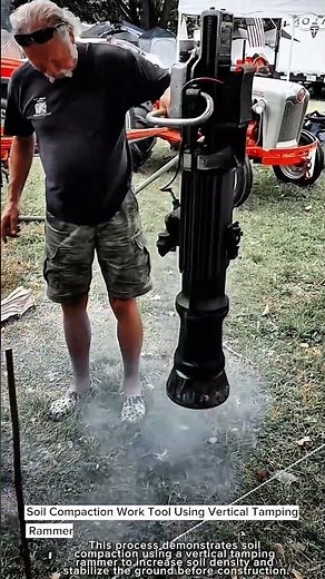Soil Compaction Work Tool Using Vertical Tamping Rammer #worktool
