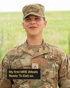 242 reactions · 20 shares | There’s a first time for everything – like Pvt. Lambert eating elbow macaroni from a pouch. Message me to Be All You Can Be (whatever the MRE). | U.S. Army Recruiting Syracuse | Facebook
