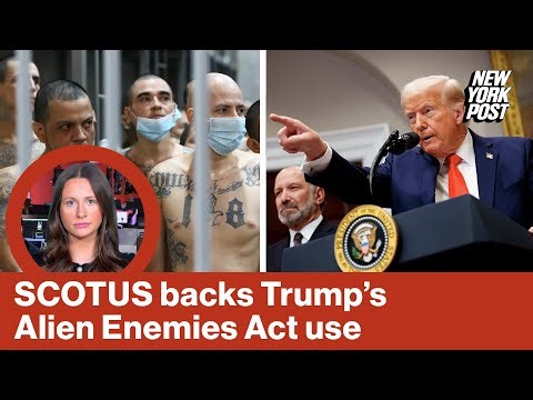 Supreme Court backs Trump's Alien Enemies Act to deport suspected Venezuelan gang members