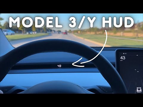 Tesla Model 3 Heads Up Display (HUD)