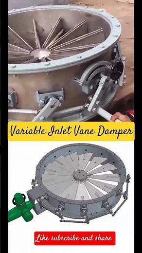 Variable Inlet Vane Damper 📌📌📌#mechanicalengineering #solidworks #catiav5 #fusion360 #nx#mechanic