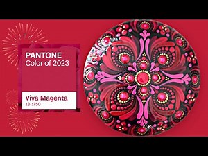 Step-By-Step Tutorial W/ Tool Sizes | Dot Mandala Painting | Pantone Color of The Year