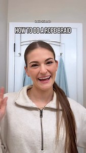 5.5K views · 140 reactions | This has been my go to recently 珞 #ropebraid #ropebraidtutorial #heatlesshairstyle #braid #hairtutorial rope braid tutorial rope braid results how to rope braid ponytail ponytail rope braid rope twist braid to ponytail braid ponytail hair rope | Tori Breen | Facebook