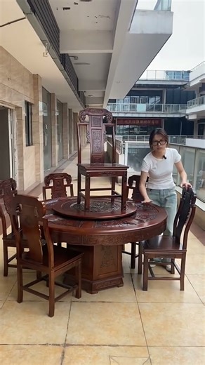 Pepsi Colors Chinese dining table chairs beautiful design " #shortsfeed