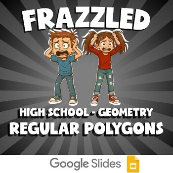 Regular Polygons FRAZZLED Math Game - No Prep Geometry Review Activity