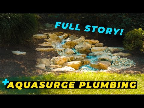 How We Built This Relaxing Waterfall | + Aquasurge Pump Install Tutorial