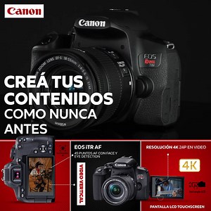 30K views · 49 reactions | Con la T8i tenés la inteligencia para trackear y reconocer rostros y ojos en movimiento.  ¡Conocela ya: https://bit.ly/37MlZEl!  ¡Es ideal para seguirte el paso en tus proyectos como experto creador de contenidos! #ExpertosEnExpertos | Canon | Facebook