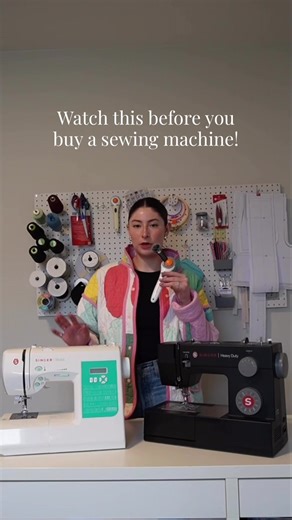 Here are some beginner sewing machine recs⬇️ Brother XR3774 (~$175 USD, mechanical) Brother CS5055 (~$135 USD, computerized) Singer M3220 (~$150 USD, mechanical) Brother CS7000X (~$260 USD, nicer computerized) My current machine is the singer heavy duty 4432 (~$211 USD). It’s mechanical and not a terrible machine to start with but bear in mind you will have to put more work in to learn correct tension settings. #sewing #sewingmachine #sewingtiktok #beginnersewing #sewingtips