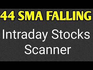 Falling 44 moving average scanner intraday { 05 Minutes time frame }