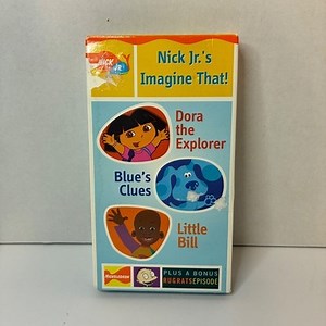 Nick Jr Imagine That VHS Dora Blue's Clues Little Bill Rugrats Bonus Episode | eBay