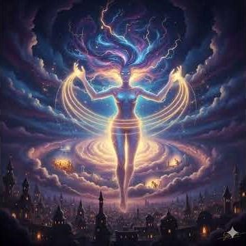 AETHERIA: QUEEN OF STORMS The Goddess Who Weaves Our Dreams into Weather 🌌