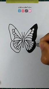 24K views · 953 reactions | Cómo dibujar una Mariposa 曆 | Cornspiration | Facebook