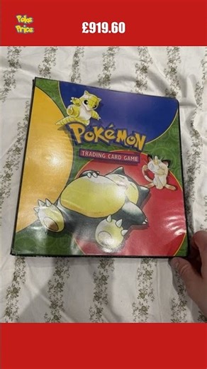 🔥 Rare NEW LISTINGPokemon Vintage WOTC Binder F sold for £919.60 😳 #pokemon