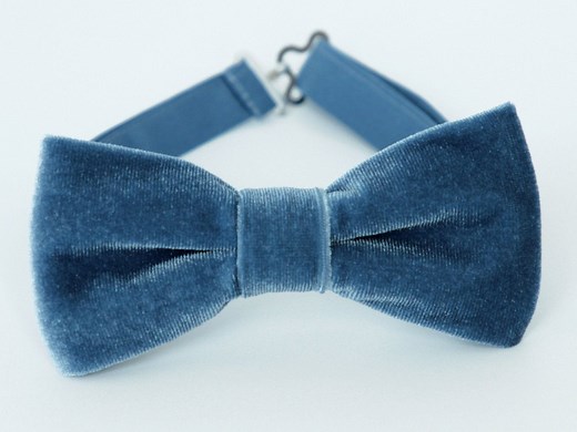Dusty Blue Velvet Bow Tie, Wedding Bow Tie, Mens Bow Tie, Grooms Groomsmen Bow Tie, Blue Velvet Bow Tie, Smoky Blue Bow Tie, Ring Boy Bowtie - Etsy