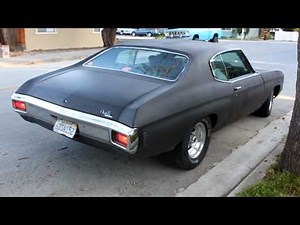 1970 Chevelle burnout leaving the curb