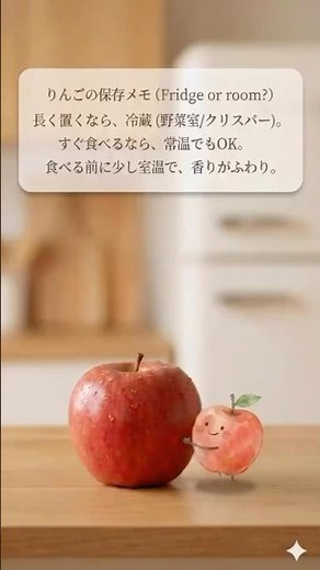 りんご、冷蔵？常温？｜保存のコツ3つ｜Apple Storage Tips