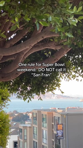 Never call it “San Fran” or “Frisco.” They will drive you out with torches and pitch forks. #sanfrancisco #superbowl #bayarea #sf #superbowllx