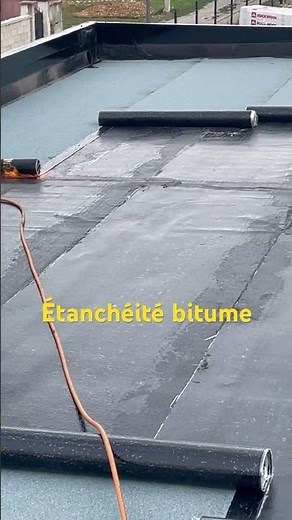 Étanchéité bitume toiture bac acier avec isolation laine de roche 120 mm
