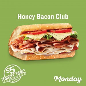 74K views · 212 reactions | Nothing says New Years’ resolution like saving money! Our $5 Toasty Deal of the Day is back for a limited time! | Quiznos Canada | Facebook
