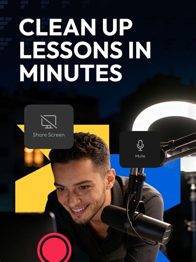 You finish a recording and wonder if it’s actually student-ready? With Flixier, you don’t have to be perfect in one take because you can clean everything up afterward. Follow your script with our built-in teleprompter, then fix mistakes by simply editing the transcript, like a text document. Adjust your layout, add captions, and turn raw recordings into lessons you’re proud to share. Turn your rough recordings into lessons you're proud to share at https://flixier.com/screen-webcam-recorder