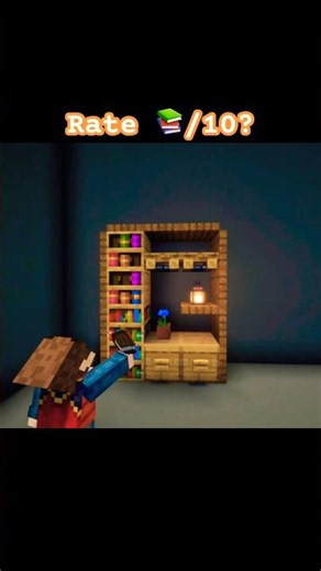 📚 Minecraft Bookshelf Hack You Need to Try! #minecraft #shorts #minecraftshorts