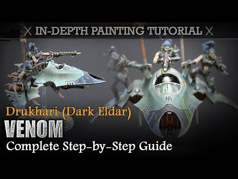 How to Paint DRUKHARI (Dark Eldar) In-Depth Painting Tutorial Warhammer 40K