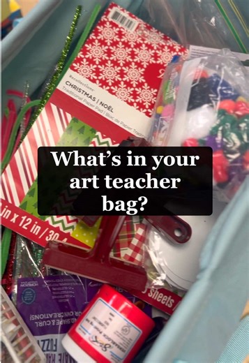 What’s the weirdest thing you’ve ever taken home in your art teacher bag? I always feel like Mary Poppins when I carry my giant bag full of art treasures to my room. It’s like my art teacher walk of shame. 😅 Carrying in a bag full of trash, bubble wrap, empty Amazon boxes, old craft supplies, and random bits I’ve been saving for just the right lesson. How about you? What’s in your art teacher bag? • • • • • • #elementaryart #artteacher #artlessons