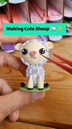 Making This Cute Sheep🐑 With Paper ✨ #quilling #art