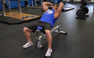 Incline Dumbbell Tricep Extension