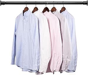 Closet Rods for Hanging Clothes, Heavy Duty Closet Hanging Rod Metal Black Closet Poles for Wardrobes